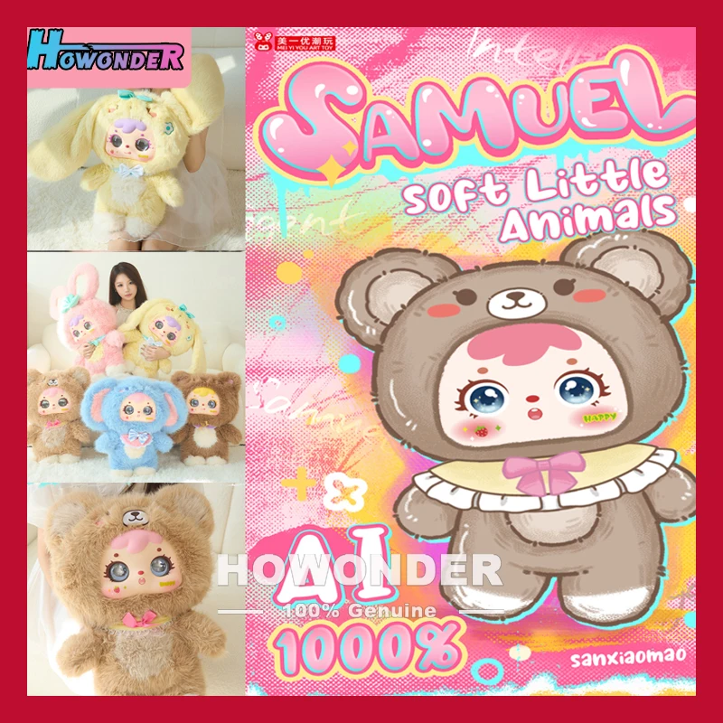 

New Samuel Three Little Hair AI1000% Body Intelligence Dialogue Vinyl Plush Doll Blind Box Girl Gift Doll