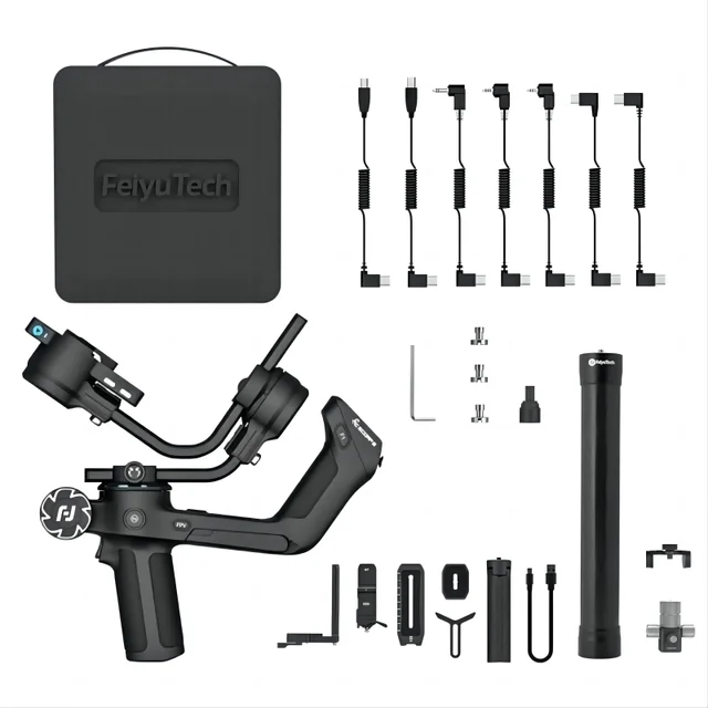 Feiyutech Scorp 2 Kit Kamera Gimbal Stabilisator Touchscreen eingebauter KI-Tracker für spiegellose DSLR-Kamera Scorp Upgradediert