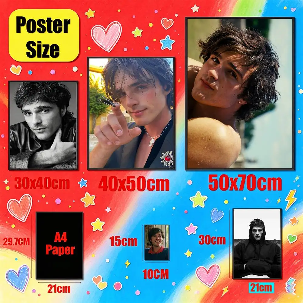 For Jacob Elordi Poster Sticker Cover Bars Custom Film Self-adhesive Ornament Collectibles Playbill