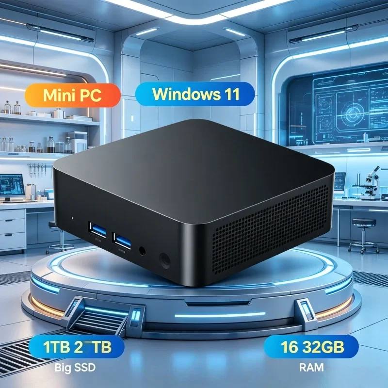 

2026 Mini PC Intel N95 Windows 11 16GB 32GB RAM 1TB 2TB SSD Pocket Desktop PC Gaming Computer