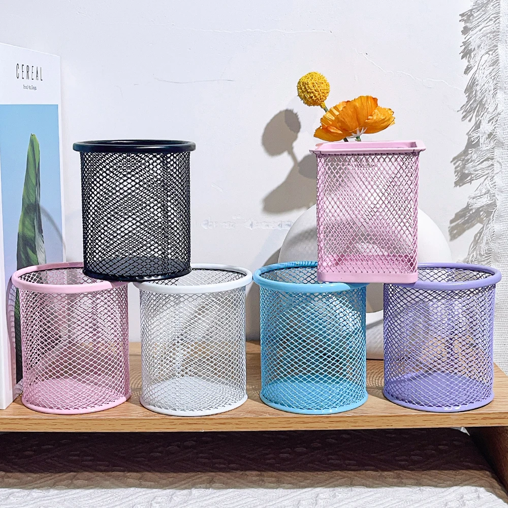 1 حامل أقلام تخزين بلون الحلوى، ديكور رائع وبسيط وعملي للمكتب والدراسة، كهدية للعطلات. #5