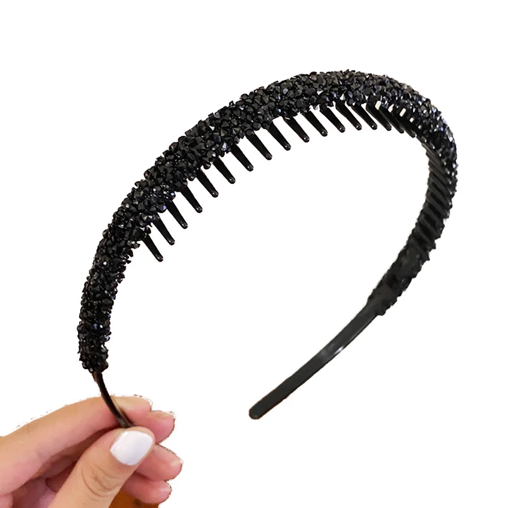 Обруч для волос Женский, с кристаллами и бисером