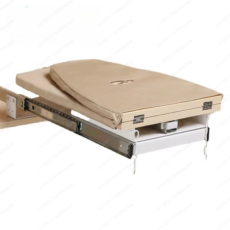 Closet Foldable Ironing Board, Aluminum Pull Out Built-in Iron Board for Wardrobe, Metal Storage Ironing Panel