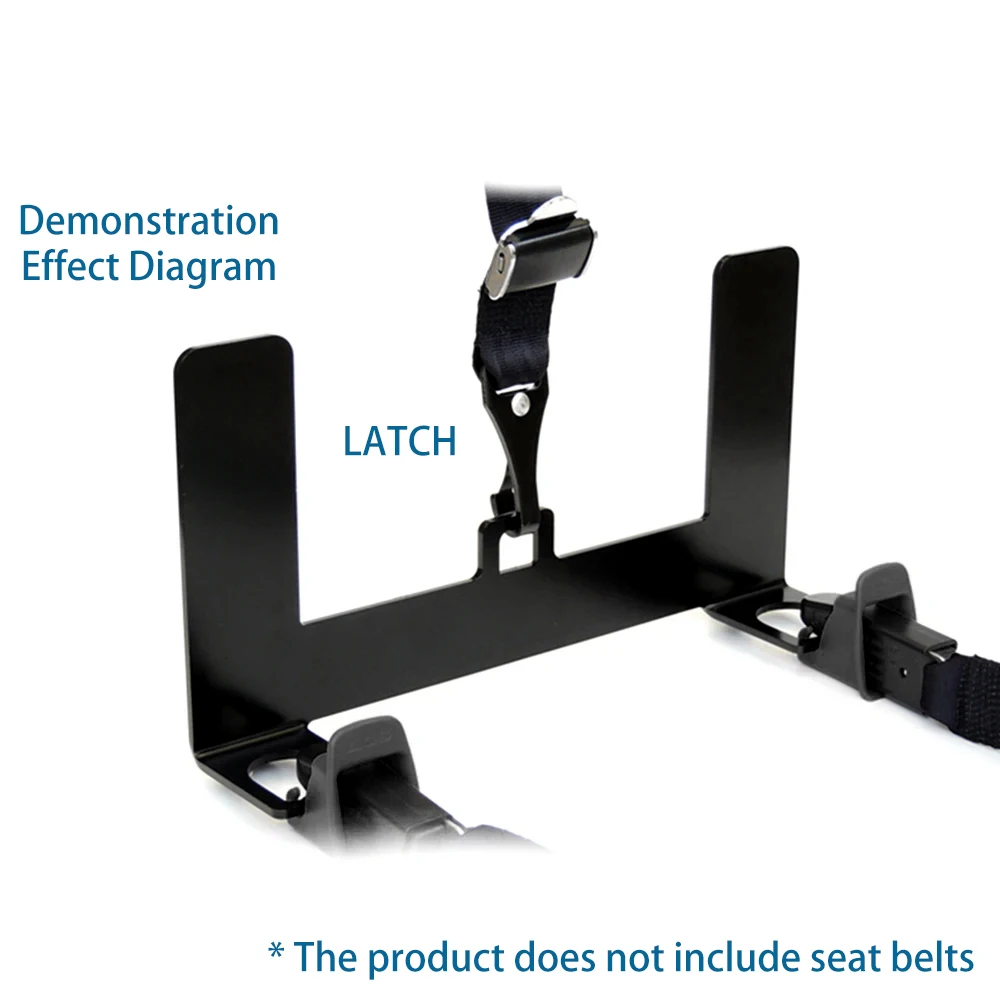 Car Latch Interface Mount Bracket, Child Safety Seat Latch Bracket for Interface Restraint Anchor Mounting Kit