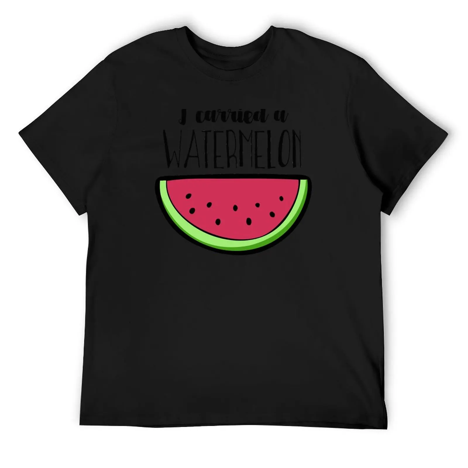 

I carried a watermelon T-Shirt boys animal print baggy shirts korean fashion cotton t shirt men