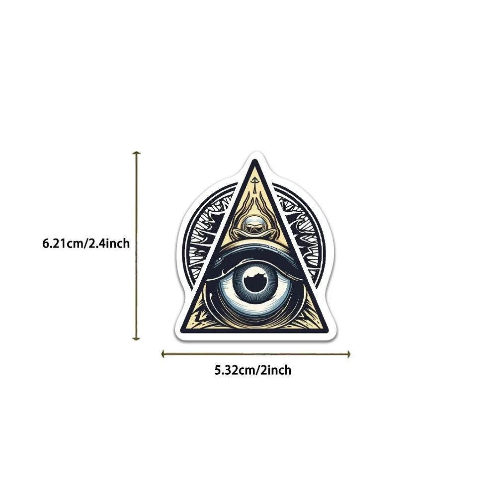 ملصقات عيون مكونة من 50 قطعة - ديكور شخصي مقاوم للماء يمكنك صنعه بنفسك للجيتار والكمبيوتر المحمول والأمتعة (متجر Anime Worlds)