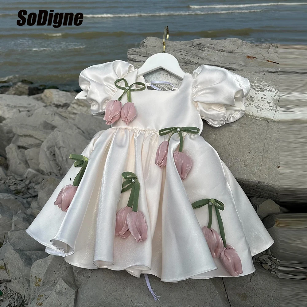 sodigne-abito-da-damigella-d'onore-in-raso-lucido-a-trapezio-con-scollo-quadrato-e-maniche-corte-mini-abito-da-festa-di-compleanno-personalizzabile-﻿