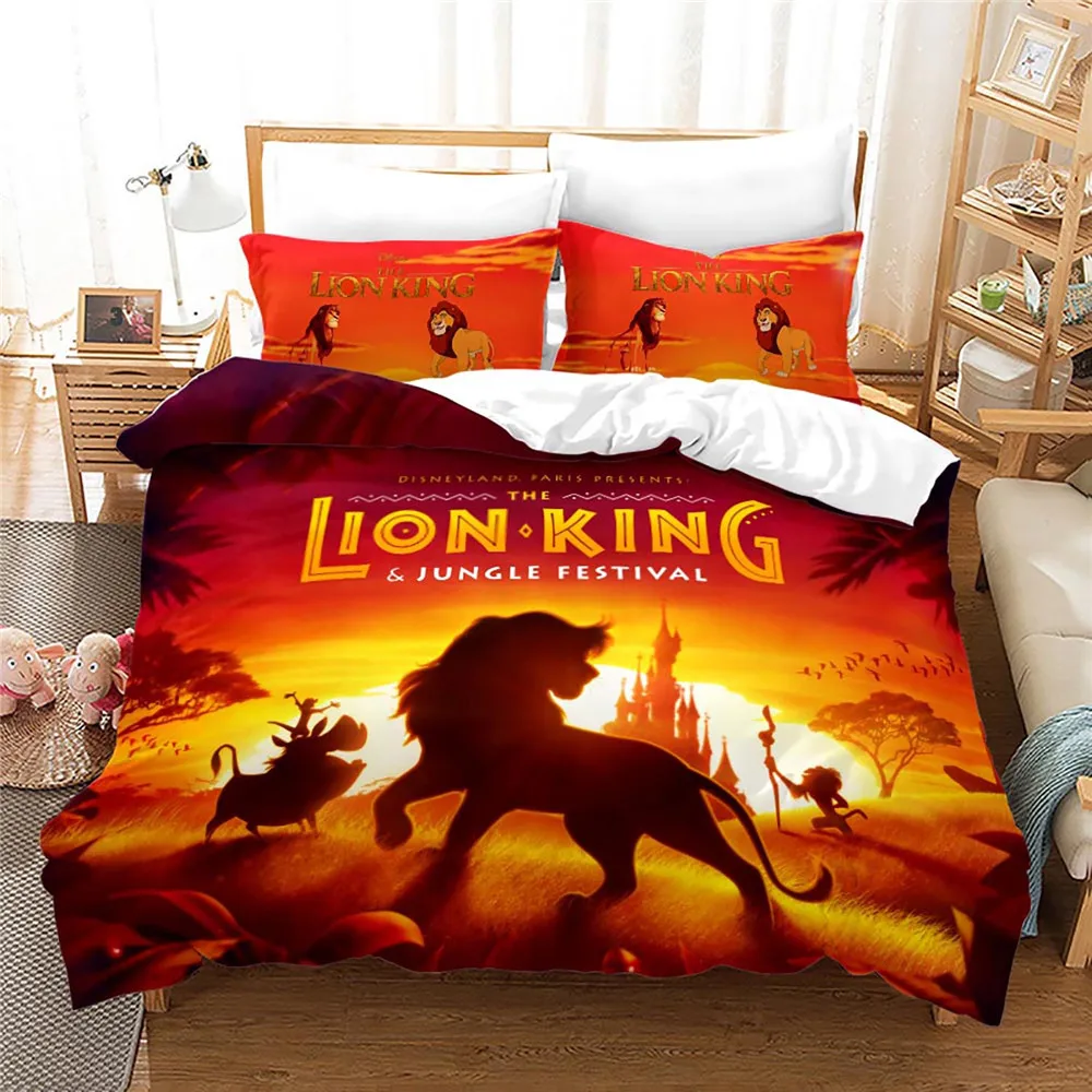 Disney The Lion King Simba Bedding Set,Children Boy Quilt Cover,Bedroom Decora Duvet Cover,boys gift