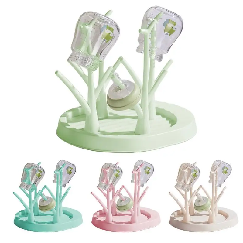 baby bottle drying rack Detachable Tree-Shaped Bottles Storage organizer pacifier dryer stand Space Saving Baby Bottle Holder