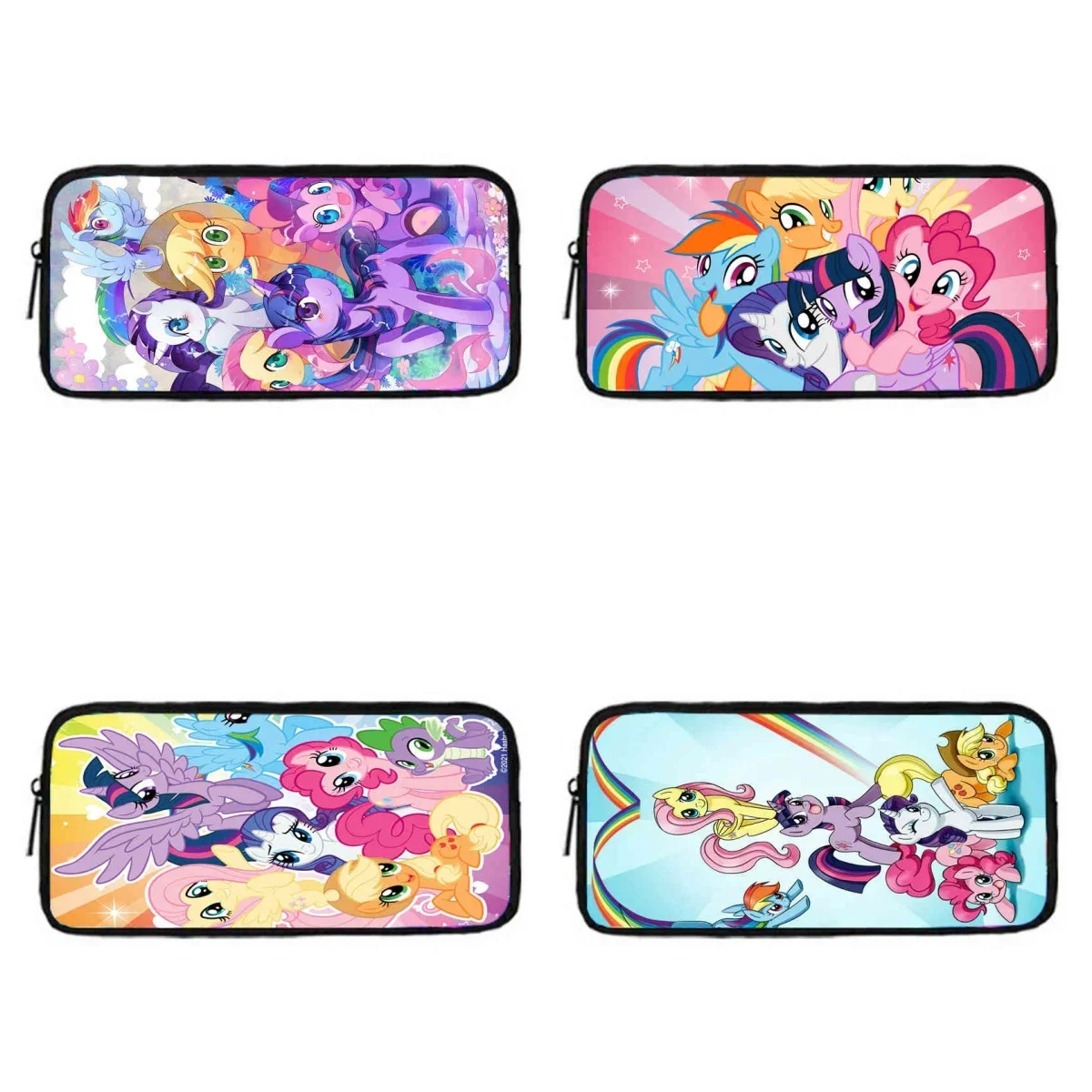 Anime My Little Pony School Pencil Bags for Child,Cartoon School Bags for Boys Gilrs ,Large &Simple Pencil Case for Kids