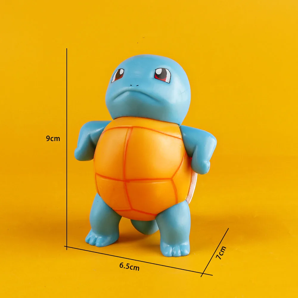 3Styles 9cm Pokemon Squirtle Wear Sun Glasses Action Figure PVC GK Model Colletible Office Desktop Decoration Kids Birthday Gift