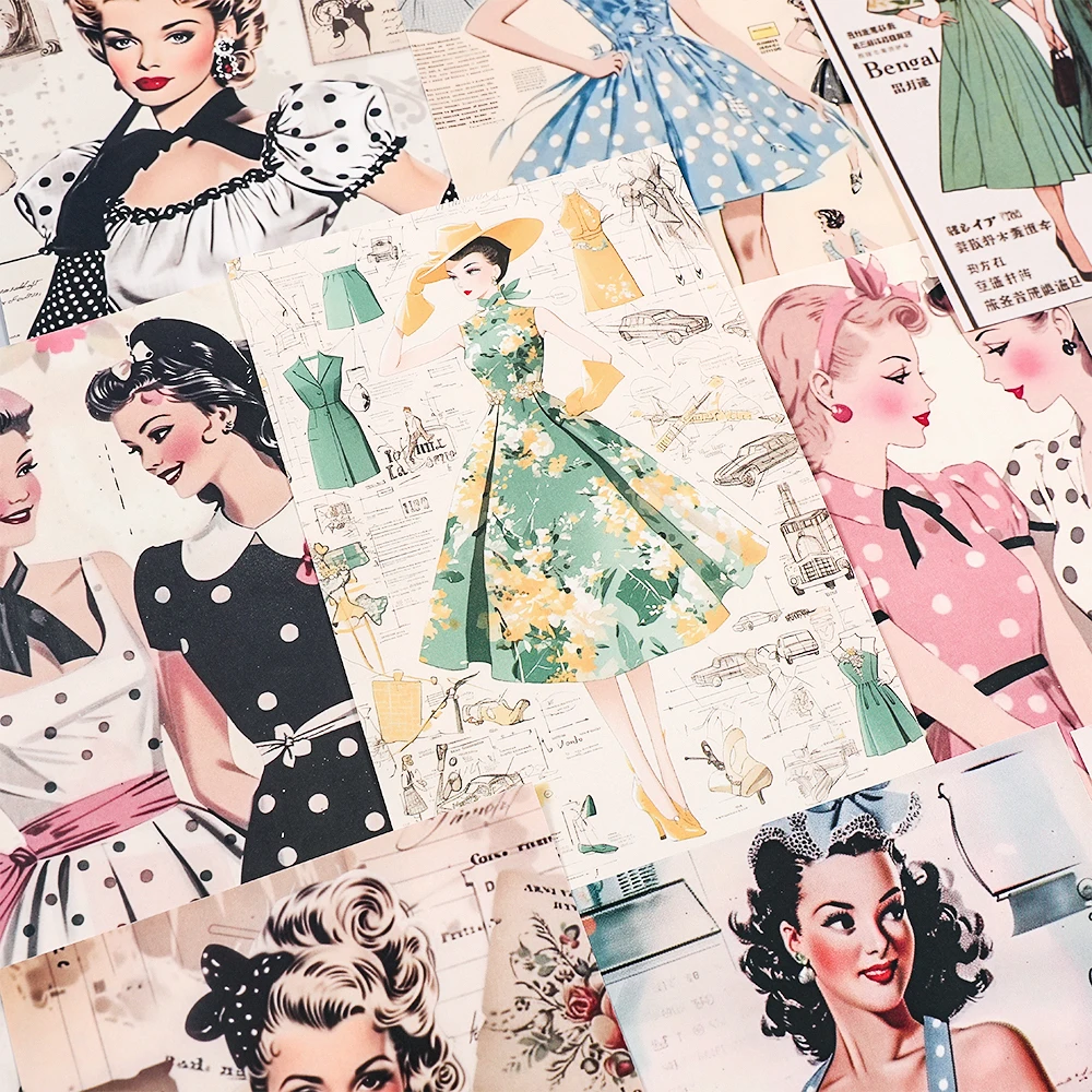 Vintage Collectible Magazines - 2 styles de feuilles de papier