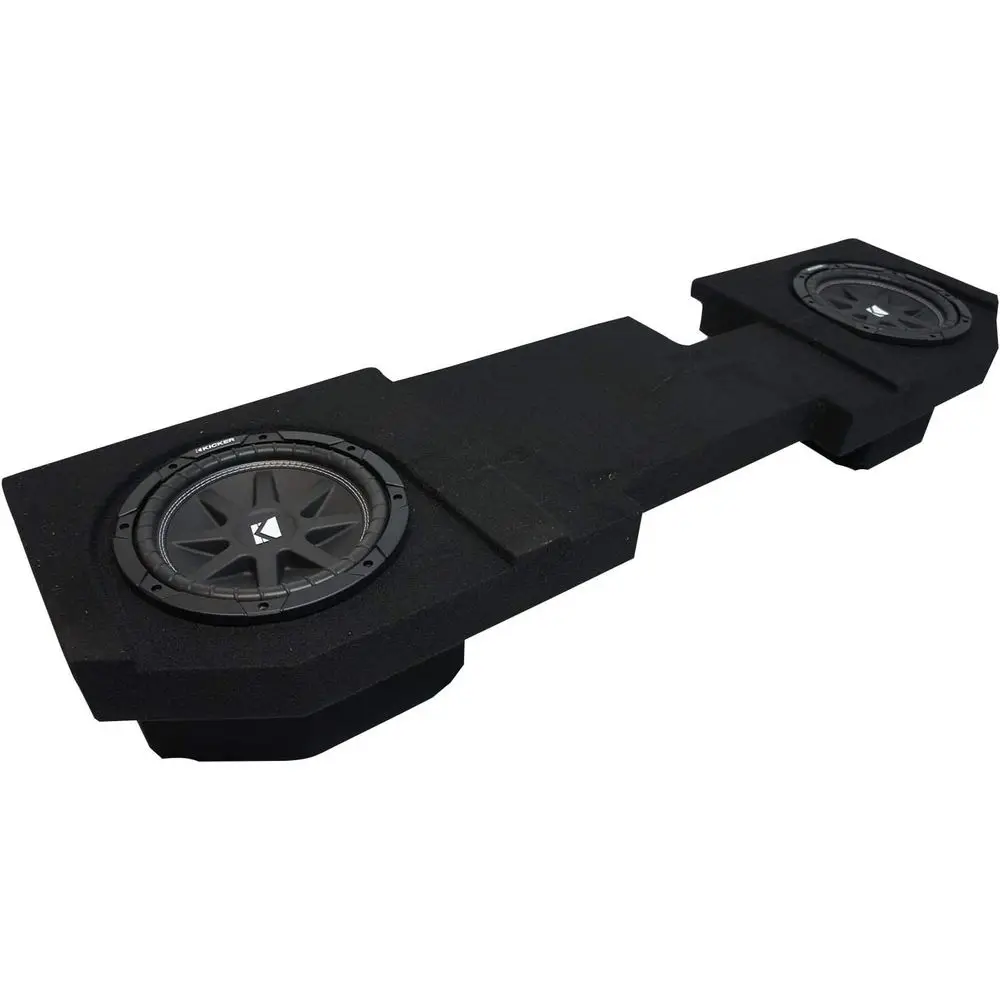 

Kicker Bundle Compatible with 2002-2018 Quad or Crew Truck 43C104 Comp C10 Dual 10" Loaded Sub Box Enclosure