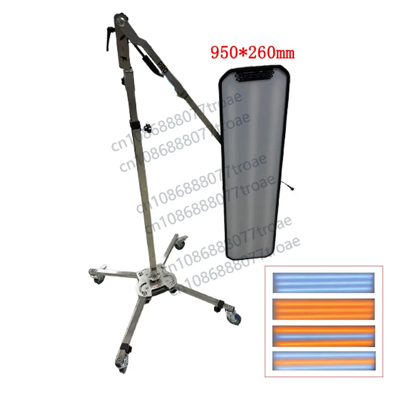 6-Color adjustable pulley pneumatic bracket led leveling light, pit stripe detection, car depression repair