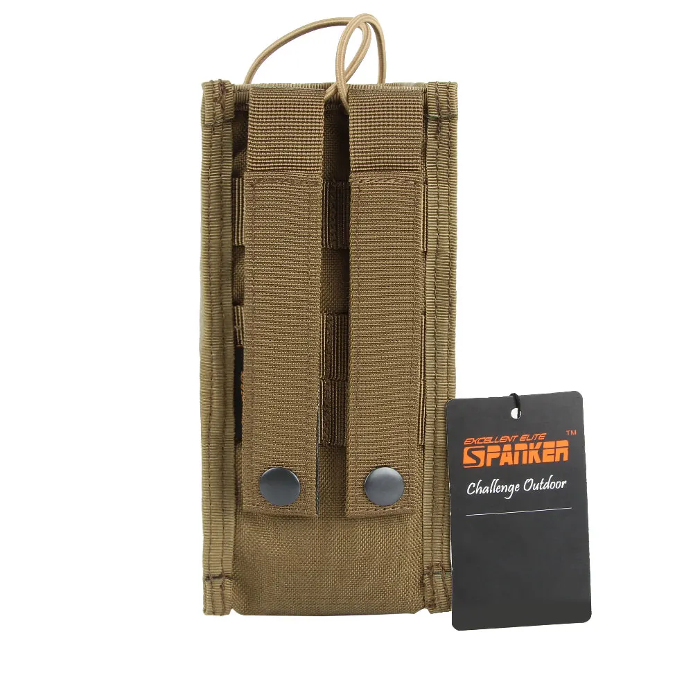 Tactical Radio Pouch Molle Walkie Talkie Pouch Flashlight Holder Pocket Portable Interphone Holster Hunting Carry Bag