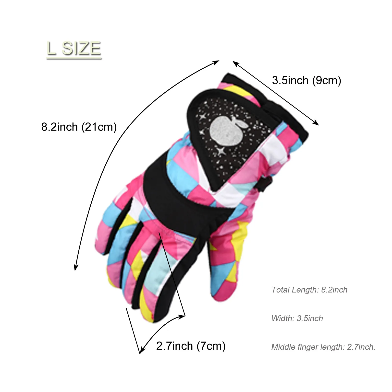 Warm Mittens For Kids Full-Finger Gloves For Sports Skiing Cycling Windproof Gloves Waterproof Winter Skiing Snowboarding Gloves