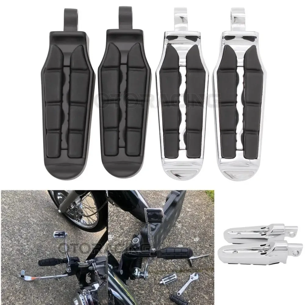 Motorcycle Foot Pegs Rest Pedal For Harley XL883N XL883L XL1200N XL1200T XL1200V XL1200X XL1200C FXCW FXCWC FXS FXSB FXSBSE