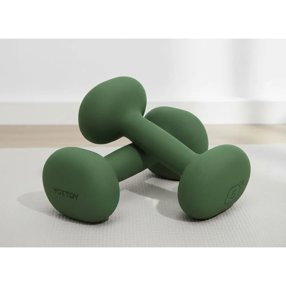 

Женские нескользящие неопреновые гантели, набор 2-15 фунтов, портативные гири для домашних тренировок для силовых тренировок