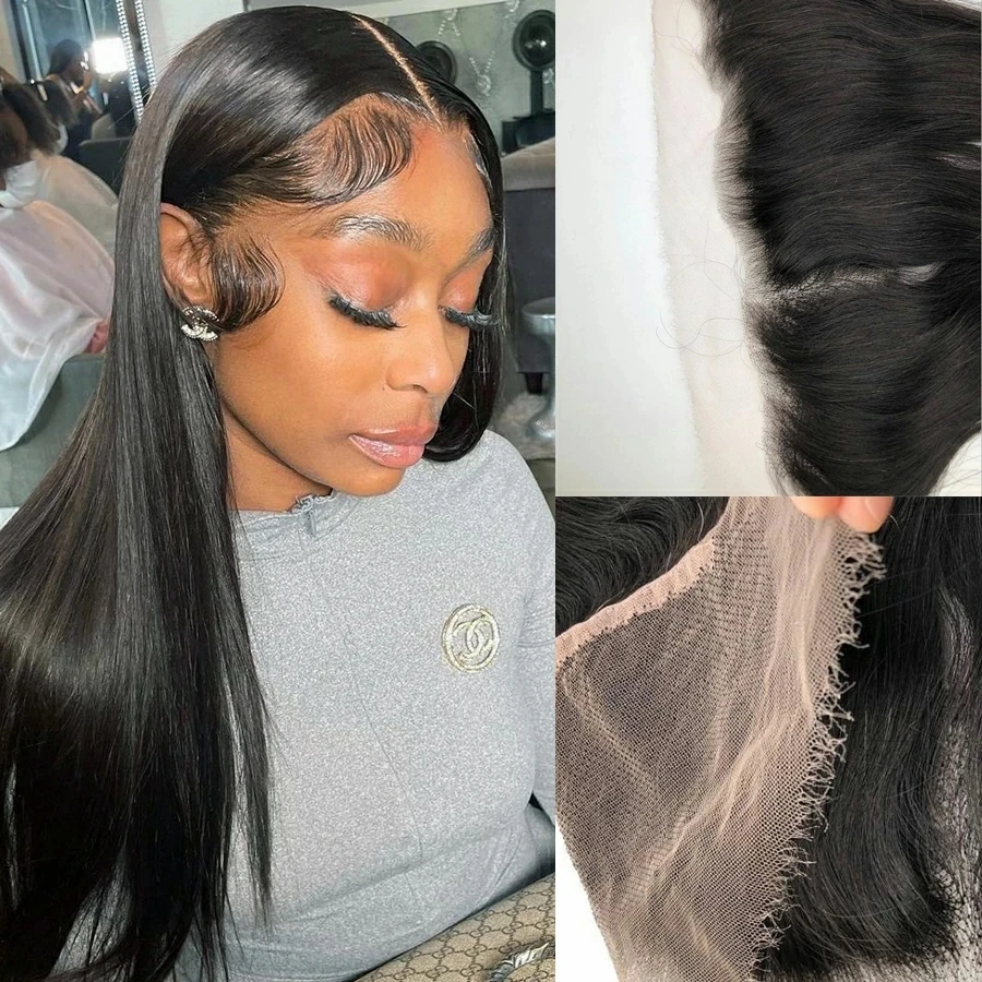 

Brazilian Invisible 13x4 Ear to Ear HD Lace Frontal Closure Only Straight Transparent Human Hair 4x4 5x5 Lace Closure Frontal