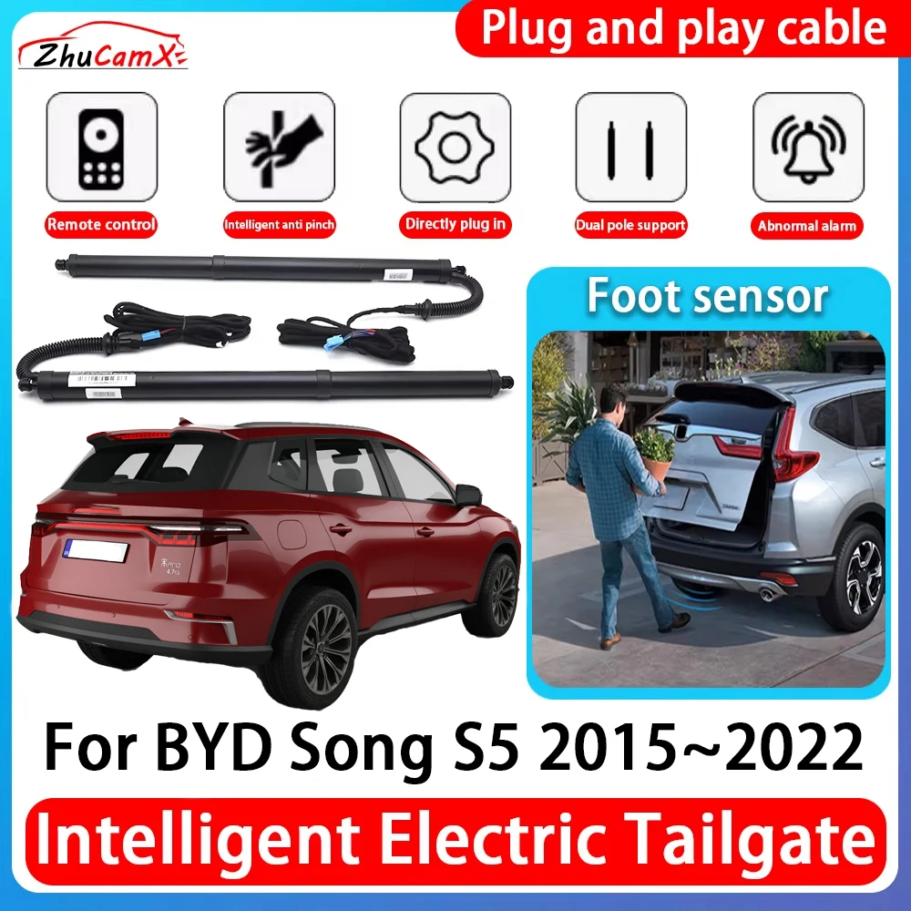 

ZhuCamX Car Power Trunk Electric Suction Tailgate Intelligent Tail Gate Lift Strut For BYD Song S5 2015~2022