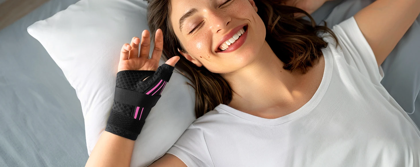 1/2 Stück Handgelenkstütze bei Arthritisschmerzen, Daumenbandage für Triggerfinger, für Männer und Frauen, Sport, De Quervain, Sehnenentzündung, CMC – Detail 5