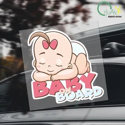 14CMX15CM Baby ON Board Pvc Decal Sleeping Baby Car Sticker for Opel Stickers
