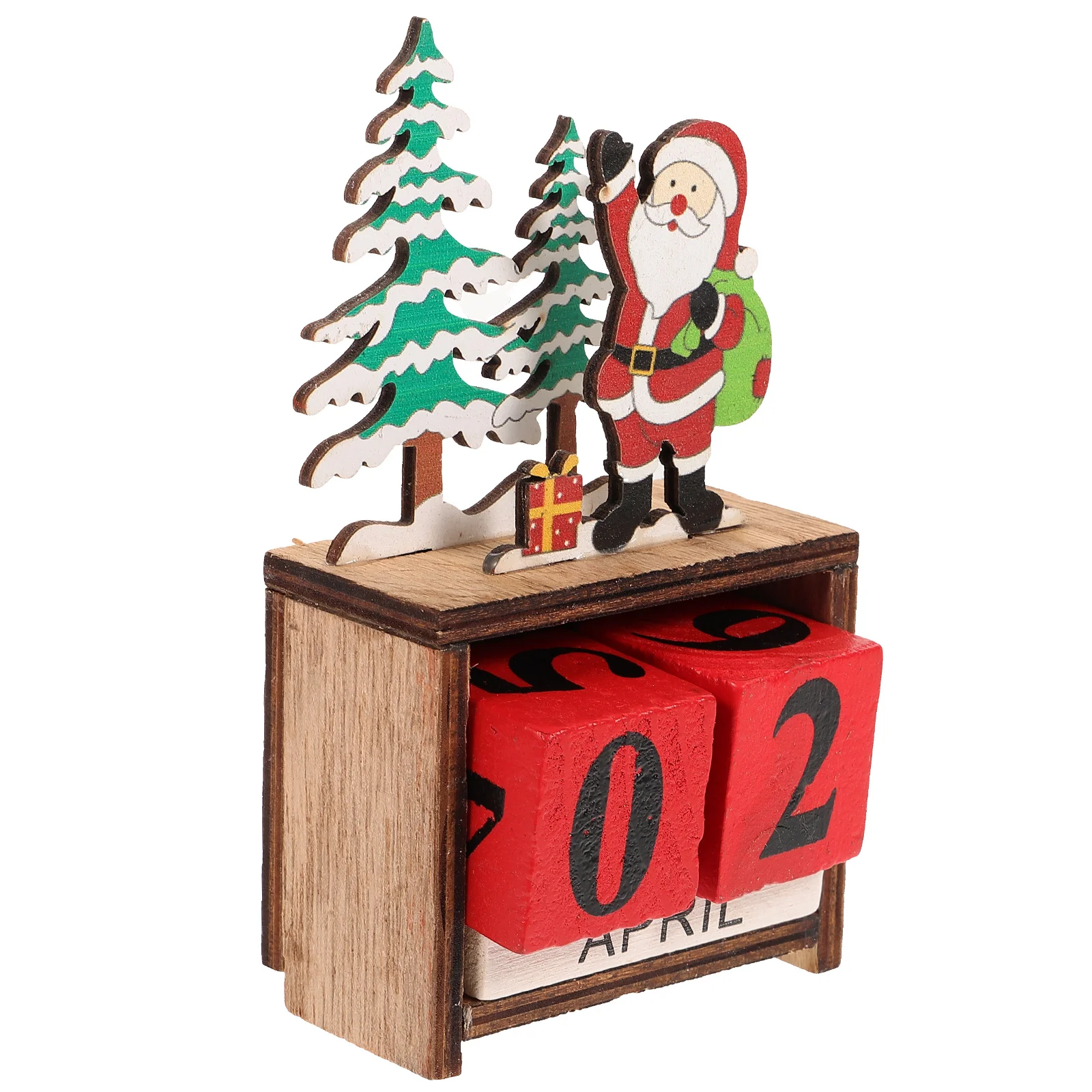 

Creative Wooden Luminous Red Glowing House Decorative Calendar For Home Office Cafe Christmas Party Diy Decoration Perpetual