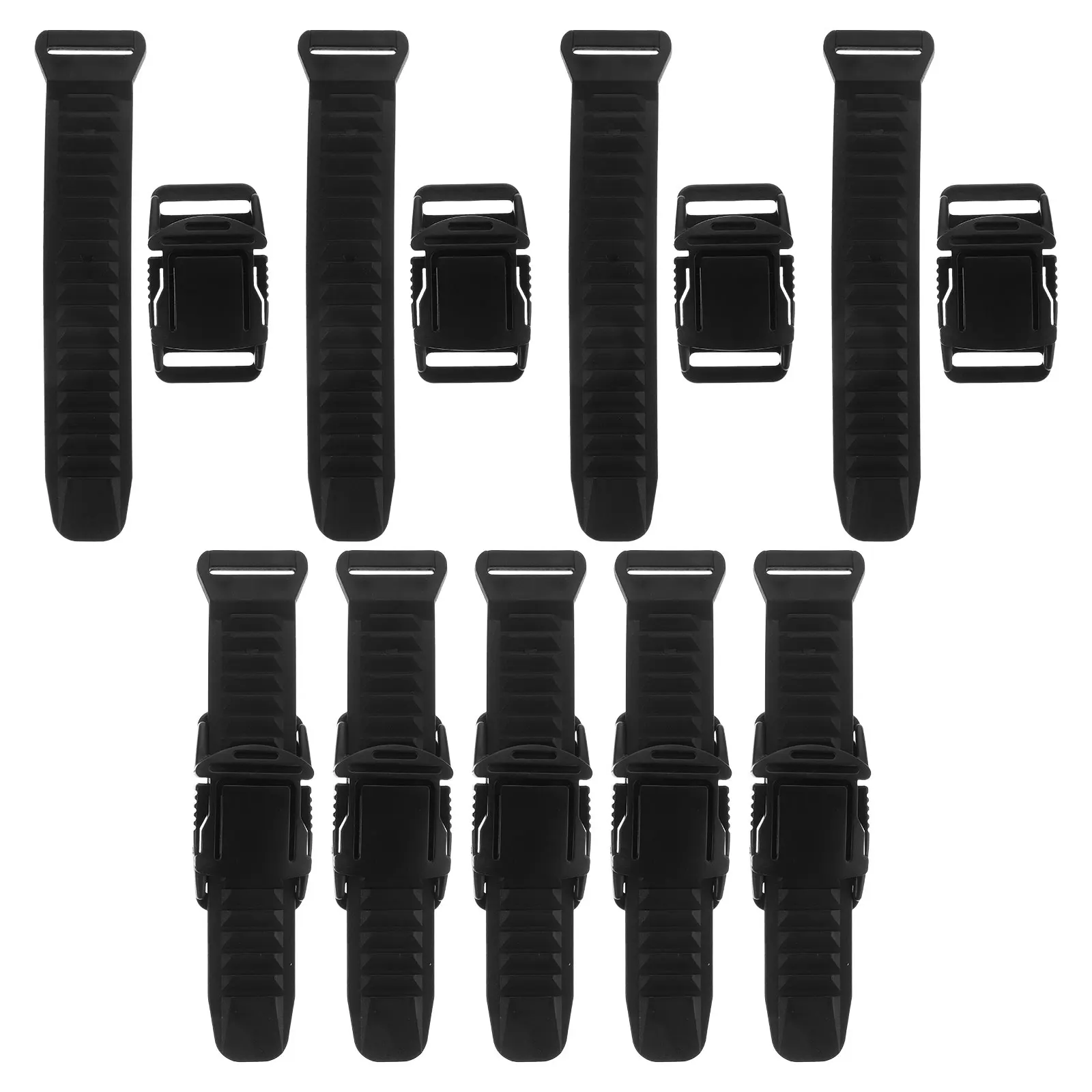

10Sets Adjustable Buckle Accessories Black Plastic Strap Fastener Bag Connector Parts Hat Backpack Travel Craft Sewing Supplies