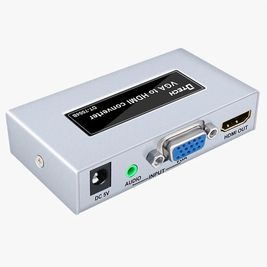 DTECH adaptateur VGA vers HDMI 1080p Transmission Audio et vidéo convertisseur VGA vers HDMI pour ordinateur de bureau ordinateur portable boîte intelligente