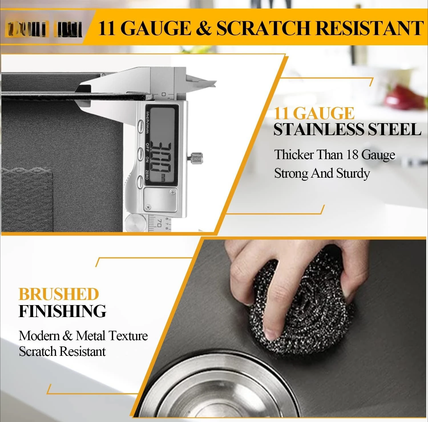 Fregadero de cocina negro, fregadero de barra de un solo cuenco con montaje superior de 30x22x8 pulgadas de acero inoxidable con accesorios, rejilla inoxidable, colador