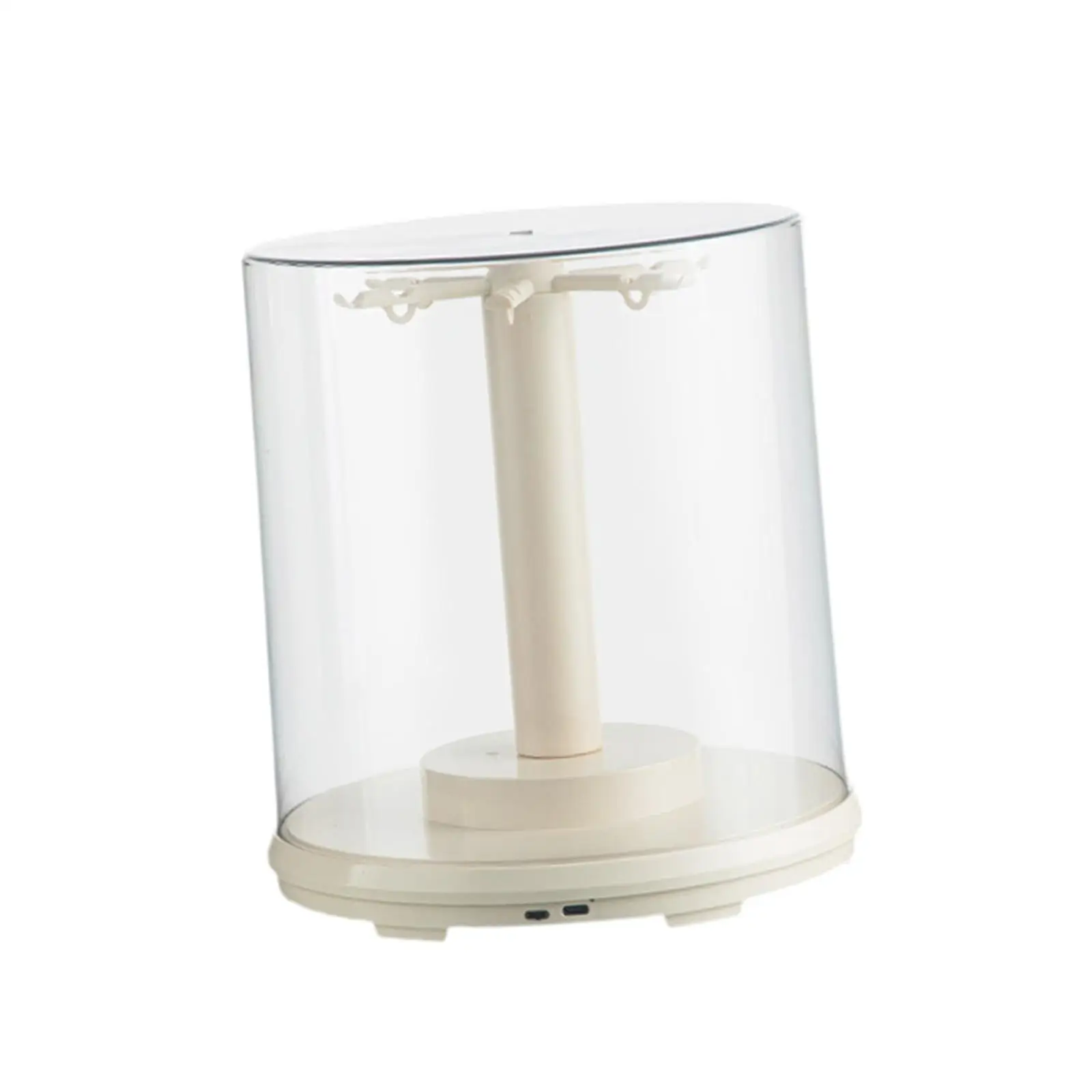 

360 Rotating Figure Display Case with Music Hanging Organizer for Charms Plush Figures