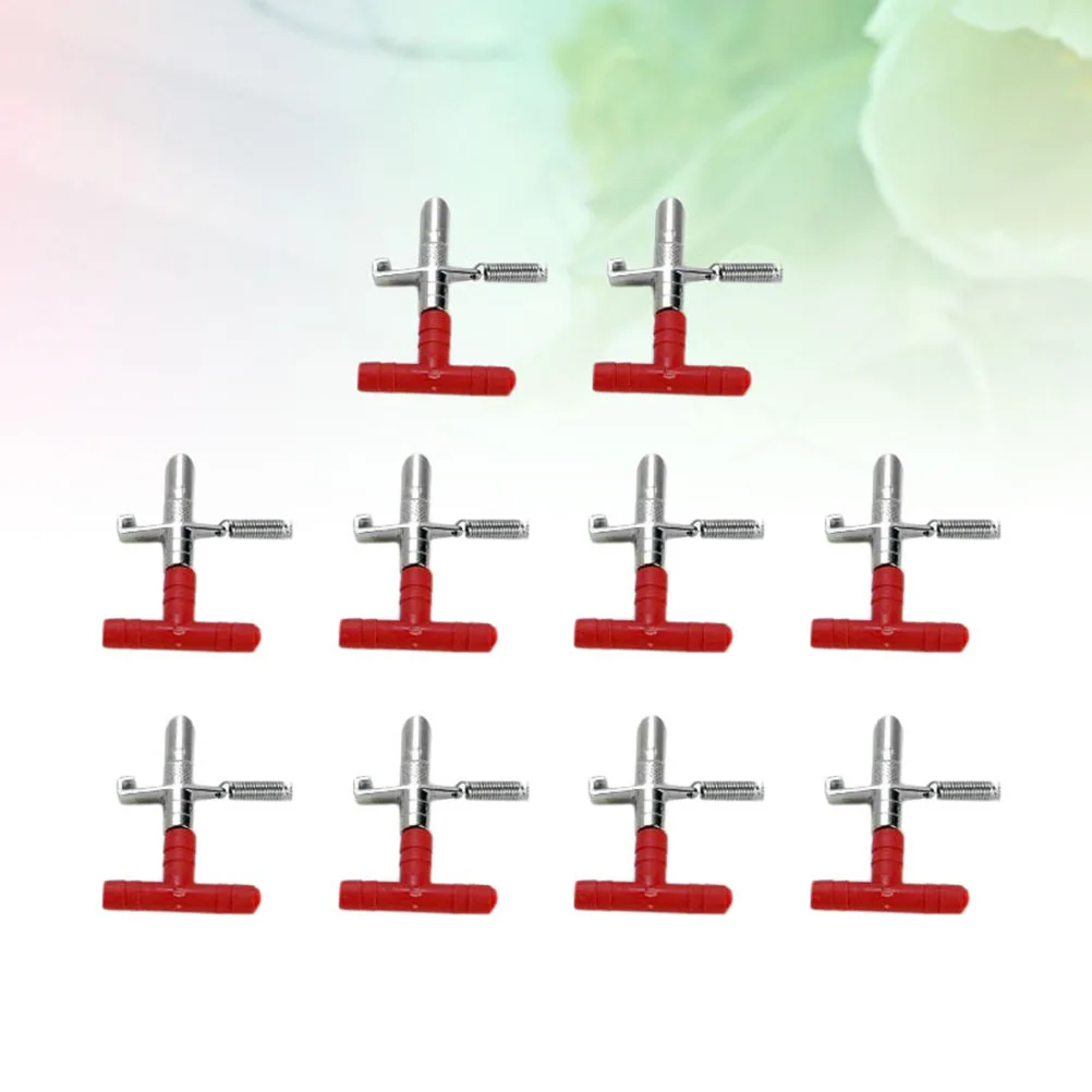 

20Pcs Easy Install Rabbit Drinkers Practical Pet Waterer Durable Metal Plastic Material For Small Pets