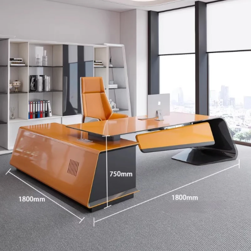 خزانة مكتب فاخرة مقاومة للماء للكتابة الحديثة مكاتب كمبيوتر تنفيذية للدراسة تخزين أبيض أثاث Escritorio Oficina