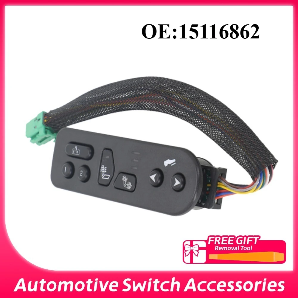 15116862 Driver Side Seat Heat Control Switch for Chevrolet Avalanche Suburban Tahoe GMC Yukon 2003 - 2006
