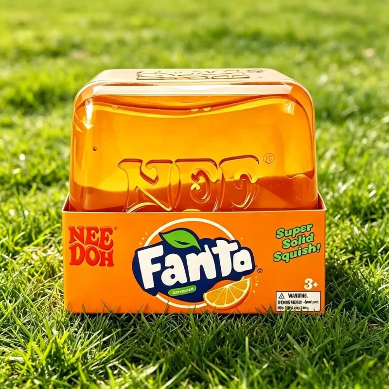 Image of NeeDoh Super Solid Squish Nice Cube Soda Serie Quetschbares Fidget-Spielzeug zur Stresslinderung, Sensorisches Quetschspielzeug für Kinder und Erwachsene, Geschenk