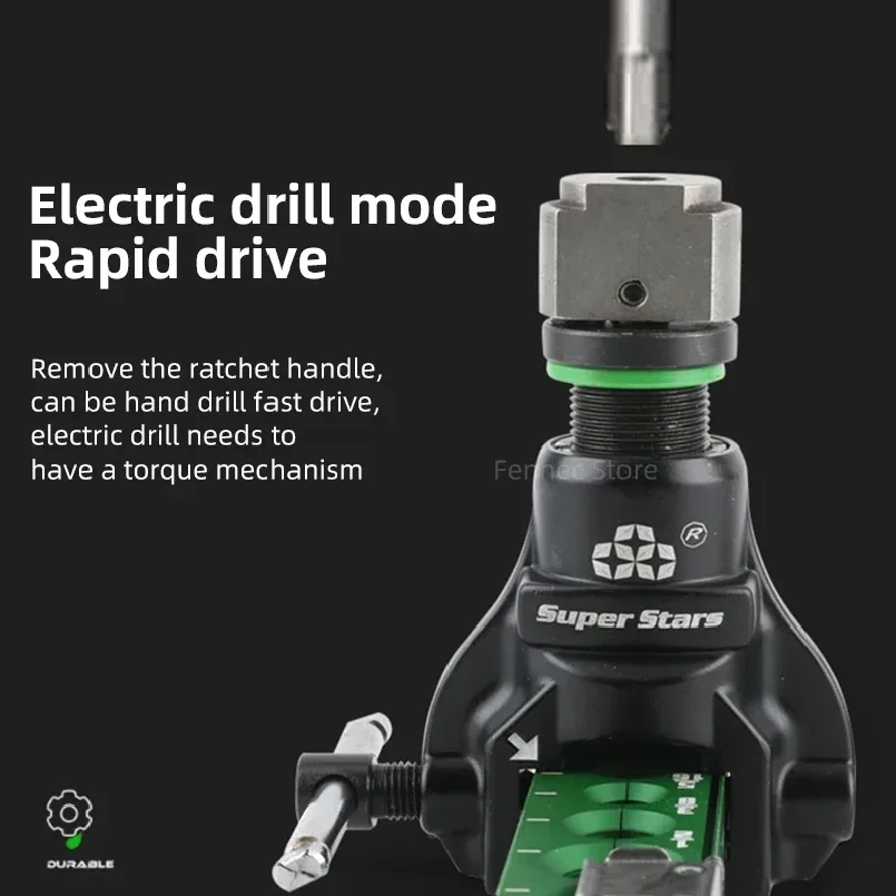 ST-806A ST-R806A  Air-conditioning Copper Pipe Maintenance Eccentric Tube Tool Ratchet Flashlight Dual-purpose Expander