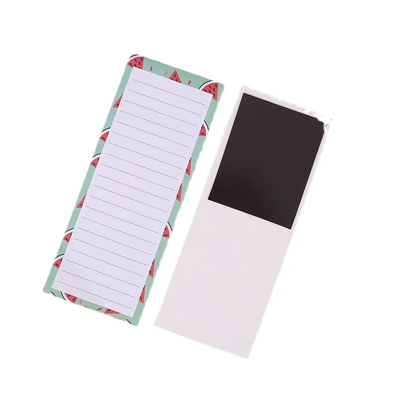 Frigorífico Memo Pad com Sticky Note, Kawaii Fruit, Frigorífico Memo Pad, para fazer a lista Planner, compras de supermercado, 50 folhas