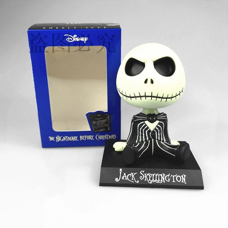 The Nightmare Before Christmas Jack Bobble Head Doll PVC Action Figure Model Toys Car Ornament Christmas Gift