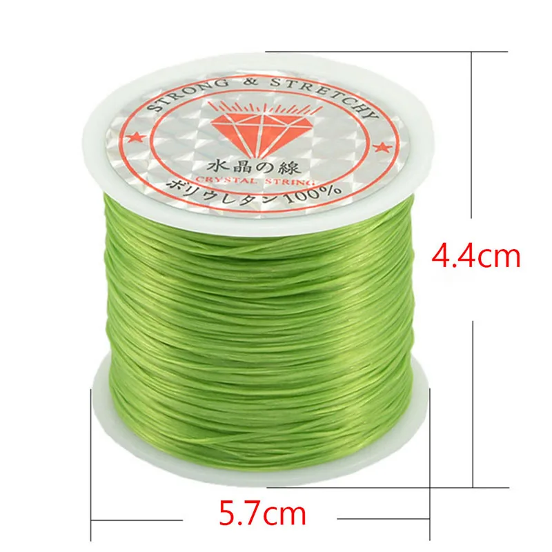 0.5mm Fine Line 50meters Elastic Weaving Line Frabic Cord Thread For DIY Necklaces Bracelets Making Jewelry Findings