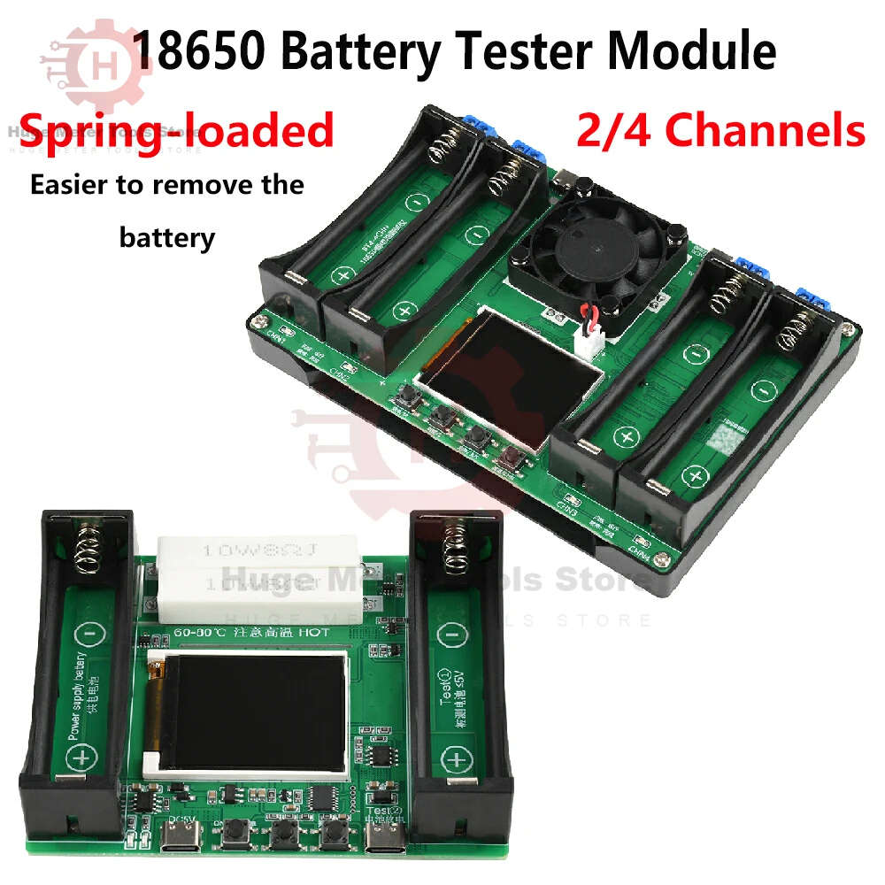 

18650 модуль тестера емкости литиевых батарей MAh MWh цифровой аккумулятор детектор питания модуль 18650 тестер батареи модуль Type-C