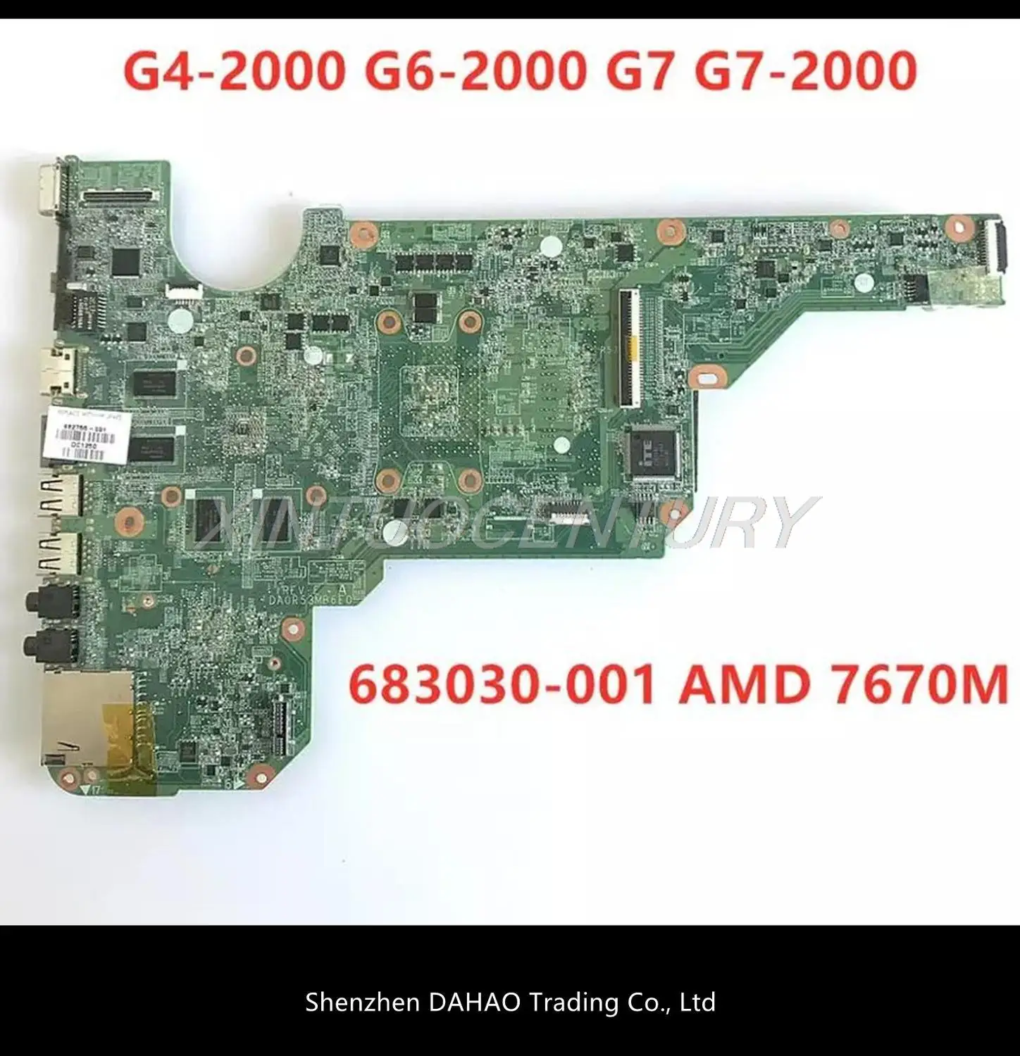 683030-001 683030-501 683030-601 for HP G4-2000 G6-2000 G7-2000 notebook motherboard DA0R53MB6E0 DA0R53MB6E1 HD7670M 2GB Tested