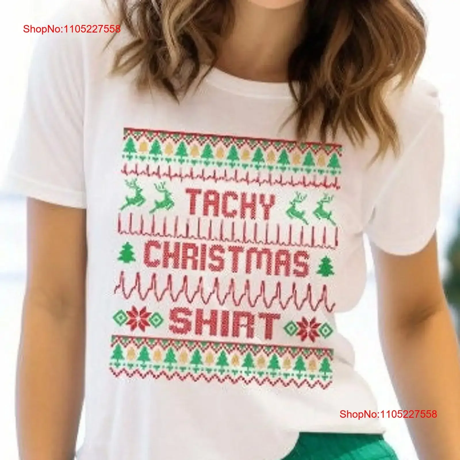Tachy Christmas T Shirt Nurse Tele Tech EKG Ugly Funny Cardiac Icu Xmas CVICU Ccu Rn telemetry unit Holiday vintage Washed