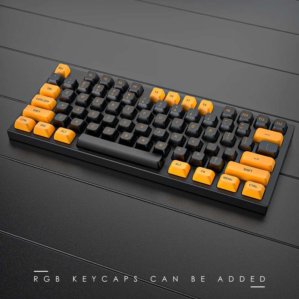 Imagem -03 - Double-shot Switch Perfil Keycaps Faça Você Mesmo Inglês Key Cap para Switches mx Teclado Gaming Mecânica Gmk 150 Key Pbt Preto Laranja Perfil ce