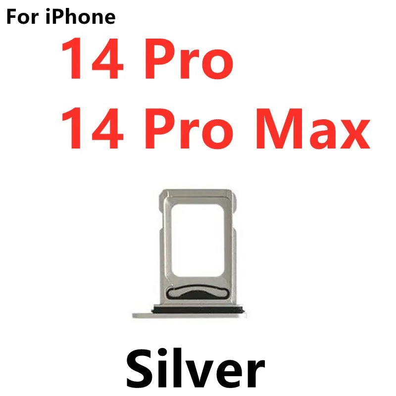 Porte-carte double SIM pour iPhone 14 Pro Max Plus, avec prise de lecteur