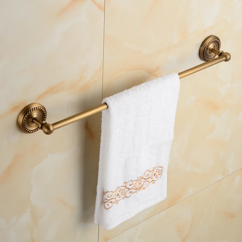 Imagen 2 del producto Juego de accesorios de baño de latón macizo, gancho para bata, soporte de papel, toallero, cesta de jabón, juegos de baño, YT-12200-A