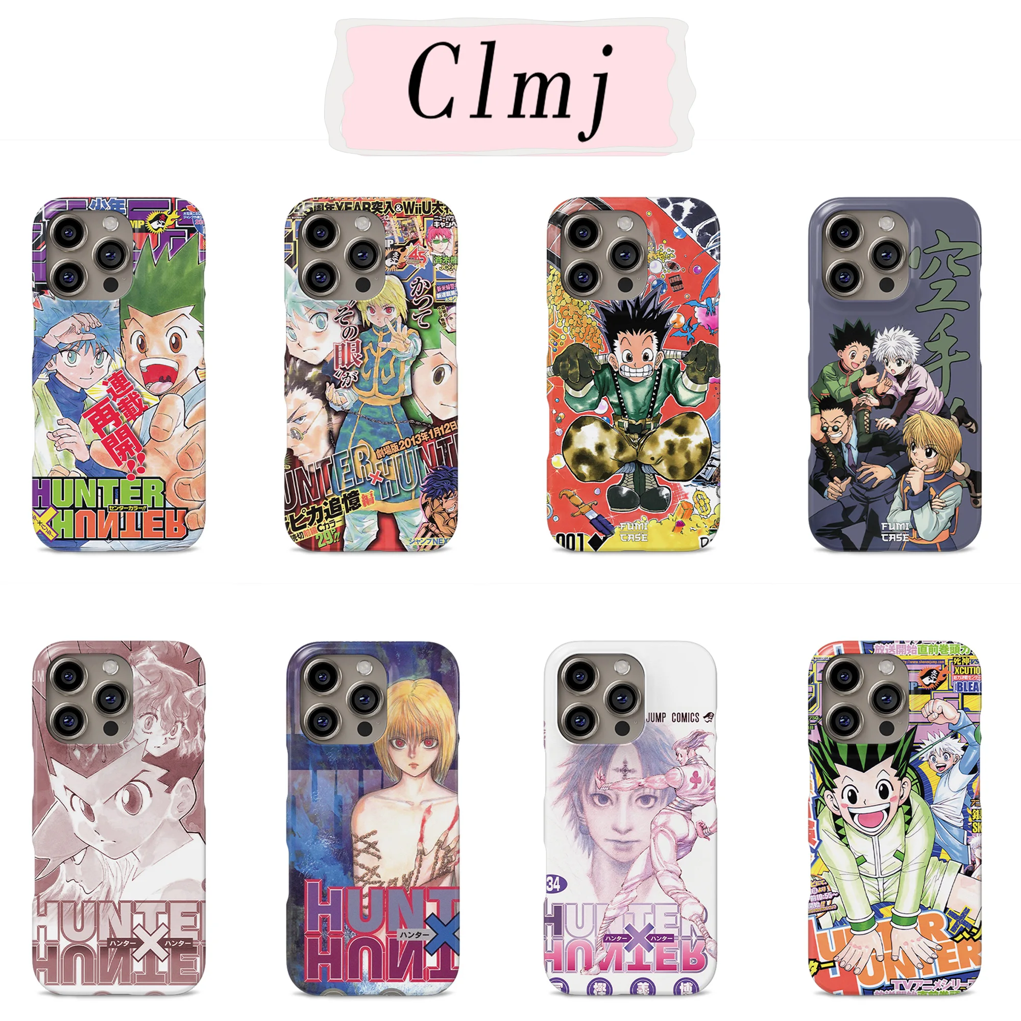 Funda para Teléfono con Diseño de Anime KilluaS Hunter X HunterS para iPhone 17 17e 16e 16 15 14 13 12 11 X XR XSMAX Air Pro Max Plus, Cubierta de Doble Capa