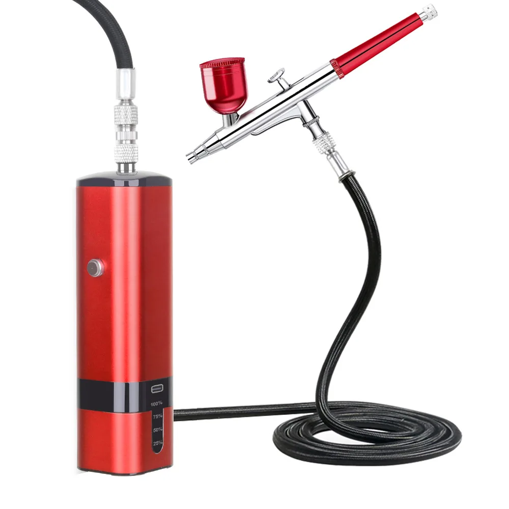 Art Inkjet Sprayer Air Pump Spray Pen for DIY Coloring Nail  & Leather Maintenance Tool