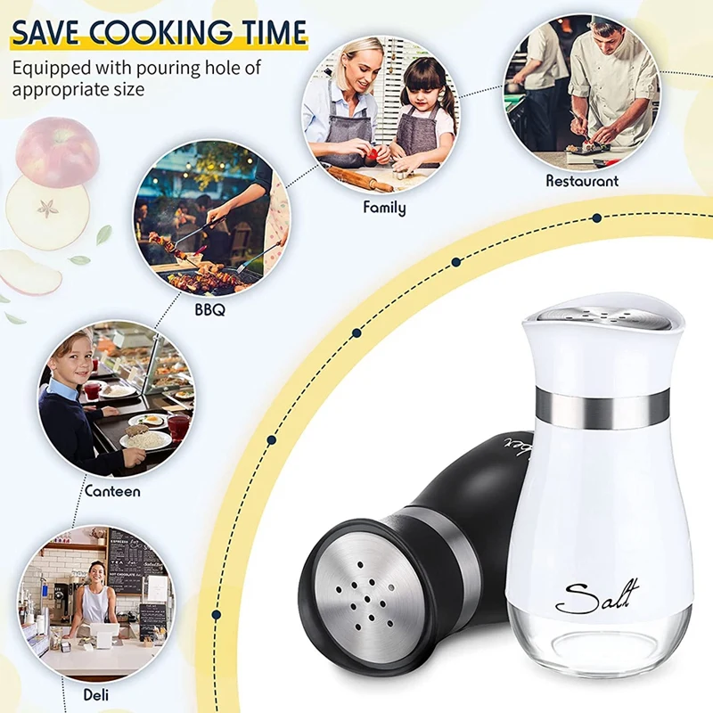 2-Pack Salt Pepper Shakers 6