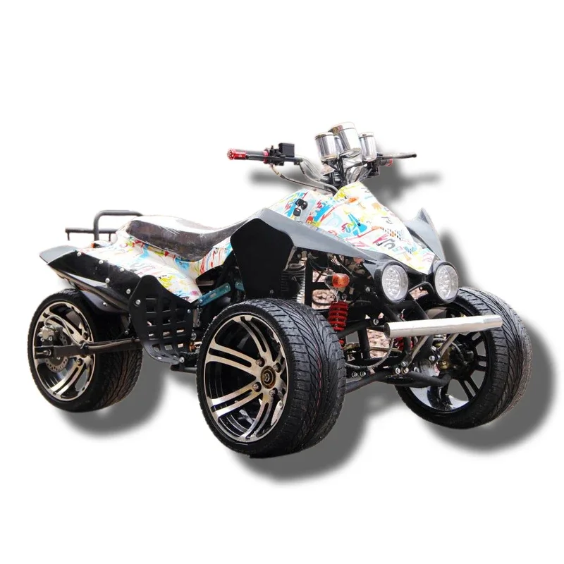 Atv 200cc 2-Stroke 2wd All-Terrain Atv Shaft Drive Single Cylinder Upside-down Three-Wheeled for Adult Outdoor Entertainment