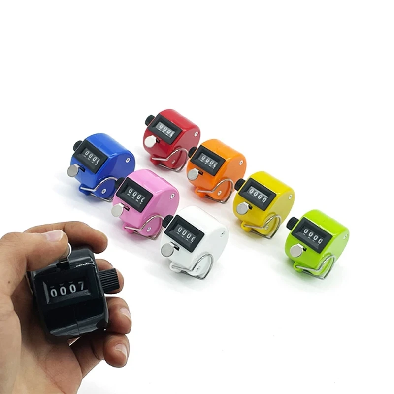 

Exercise Counter 4 Digit Hand Tally Counter Manual Clicker Golf Training Digital Counting Device Mini Mechanical Counter Equip